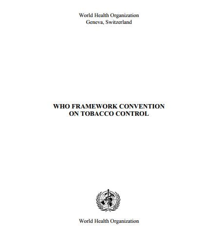 Full Text of the Framework Convention on Tobacco Control – ASH > Action on  Smoking & Health