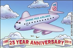 Learn More about the Smoke-free Skies Anniversary from American's for Non-Smoker's Rights