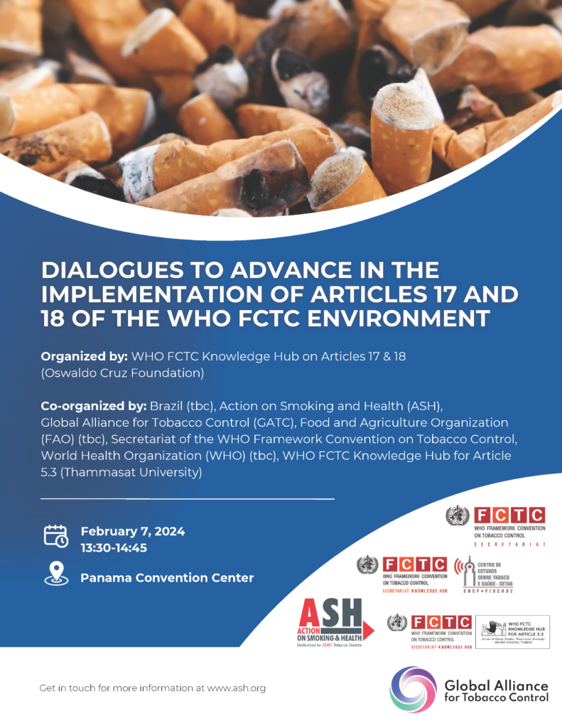 ASH Priorities At COP10 – ASH > Action On Smoking & Health