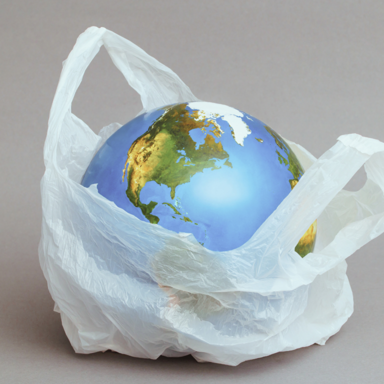 Earth in a plastic bag