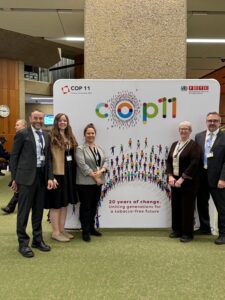 Carolyn Dresler with ASH Team at FCTC COP11